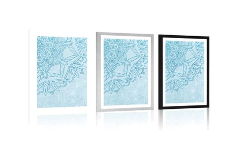 AFFICHE – MANDALA EN MOTIF HIVERNAL - FENG SHUI - AFFICHES