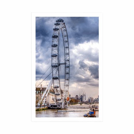 AFFICHE – LONDRES UNIQUE ET LA TAMISE - VILLES - AFFICHES