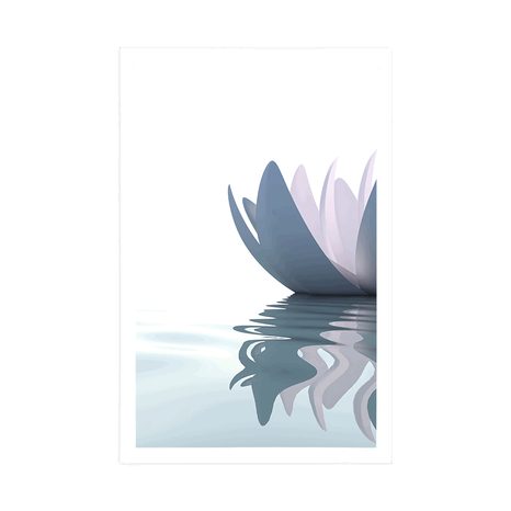 AFFICHE – FLEUR DE LOTUS DANS LA RIVIÈRE - FLEURS - AFFICHES