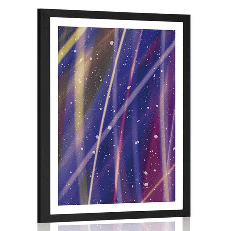 AFFICHE AVEC PASSE-PARTOUT – ABSTRACTION ROMANTIQUE - ABSTRAIT ET À MOTIFS - AFFICHES