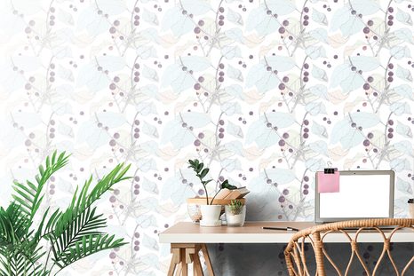 PAPIER PEINT – BAIES DE GROSEILLE À MAQUEREAU - PAPIERS PEINTS NATURE - PAPIERS PEINTS PANORAMIQUES