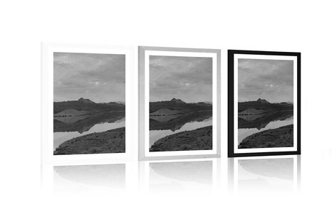 AFFICHE – TERRE EN NOIR ET BLANC - NOIR ET BLANC - AFFICHES