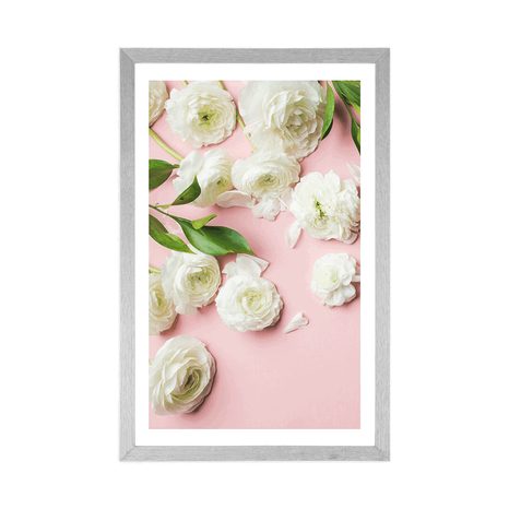 AFFICHE – ROSES ROMANTIQUES - FLEURS - AFFICHES