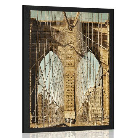 AFFICHE – PONT DE MANHATTAN À NEW YORK - VILLES - AFFICHES