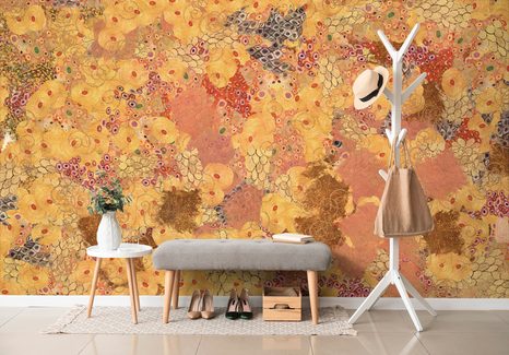 PAPIER PEINT – ABSTRACTION DANS LE STYLE DE G. KLIMT - PAPIERS PEINTS AVEC IMITATION DE PEINTURES - PAPIERS PEINTS PANORAMIQUES