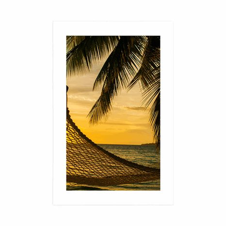 AFFICHE – HAMAC SUR LA PLAGE - NATURE - AFFICHES
