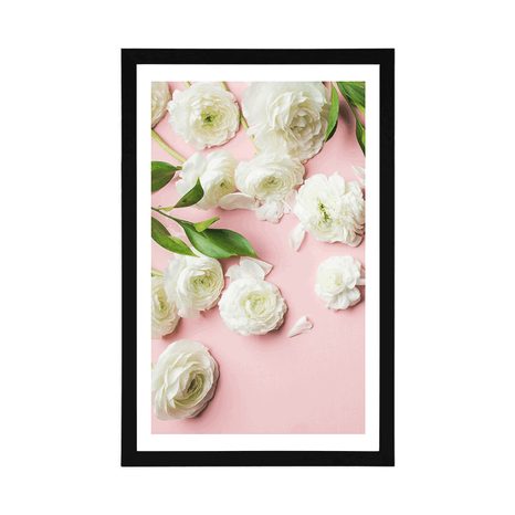 AFFICHE – ROSES ROMANTIQUES - FLEURS - AFFICHES