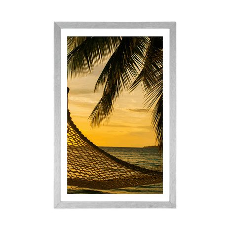 AFFICHE – HAMAC SUR LA PLAGE - NATURE - AFFICHES