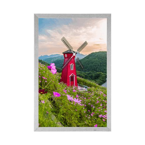 AFFICHE – PRAIRIE PRÈS DU MOULIN MAGIQUE - NATURE - AFFICHES