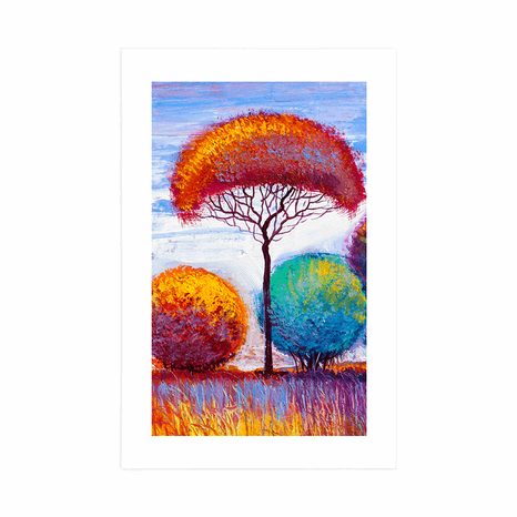 AFFICHE – FORÊT D'AUTOMNE - NATURE - AFFICHES