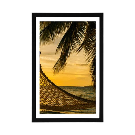 AFFICHE – HAMAC SUR LA PLAGE - NATURE - AFFICHES