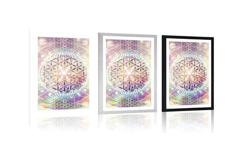 AFFICHE – MANDALA DANS UN STYLE INTÉRESSANT - FENG SHUI - AFFICHES