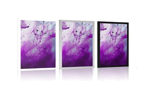 AFFICHE – ABSTRACTION VIOLETTE MAGIQUE - ABSTRAIT ET À MOTIFS - AFFICHES