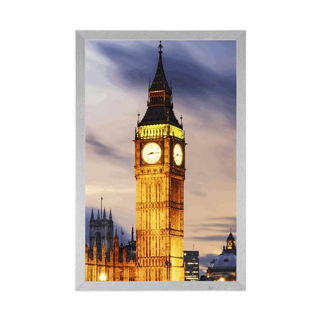 AFFICHE – BIG BEN DE NUIT À LONDRES - VILLES - AFFICHES