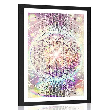 AFFICHE – MANDALA DANS UN STYLE INTÉRESSANT - FENG SHUI - AFFICHES