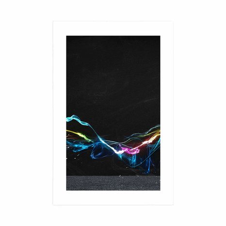 AFFICHE AVEC PASSE-PARTOUT – ABSTRACTION MODERNE - ABSTRAIT ET À MOTIFS - AFFICHES