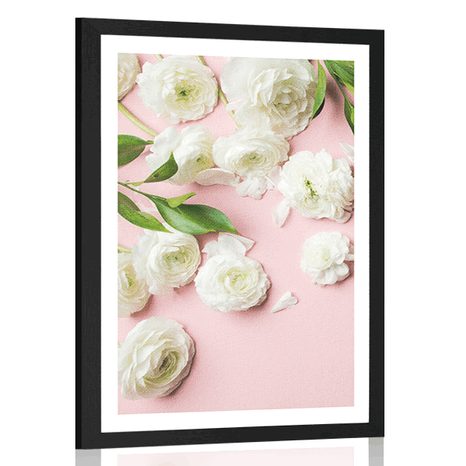 AFFICHE – ROSES ROMANTIQUES - FLEURS - AFFICHES