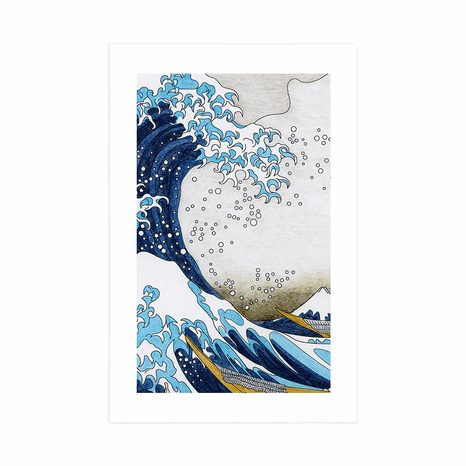 AFFICHE – REPRODUCTION LA GRANDE VAGUE DE KANAGAWA - KATSUSHIKA HOKUSAI - NATURE - AFFICHES