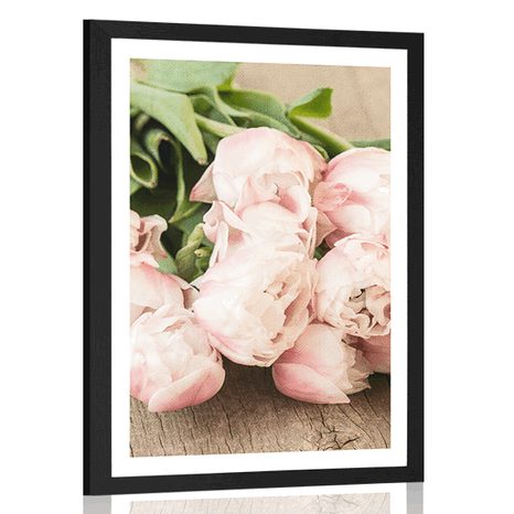 AFFICHE – BOUQUET ROMANTIQUE - FLEURS - AFFICHES