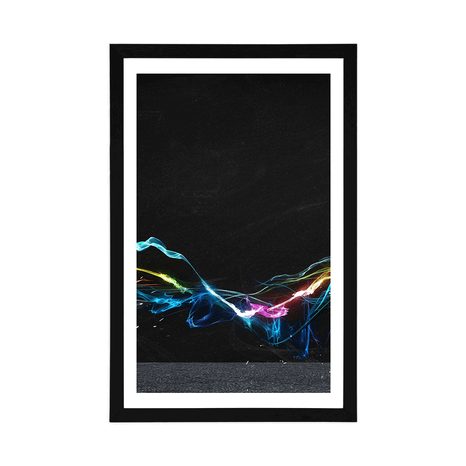 AFFICHE AVEC PASSE-PARTOUT – ABSTRACTION MODERNE - ABSTRAIT ET À MOTIFS - AFFICHES