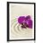 AFFICHE AVEC PASSE-PARTOUT – JARDIN ZEN SABLEUX AVEC ORCHIDÉE VIOLETTE - FENG SHUI - AFFICHES