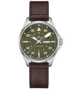 HAMILTON KHAKI AVIATION PILOT DAY DATE AUTO H64635560 - KHAKI AVIATION - ZNAČKY