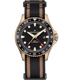 HAMILTON KHAKI NAVY SCUBA AUTOMATIC GMT BRONZE H82565930 - SCUBA - ZNAČKY