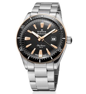 EDOX SKYDIVER DATE AUTOMATIC 80126-357RNM-NIRB LIMITED EDITION - SKYDIVER - ZNAČKY