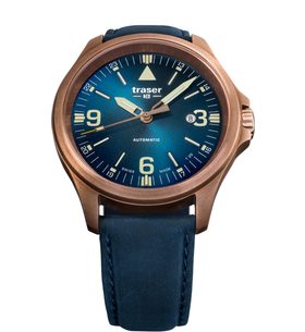 TRASER P67 OFFICER PRO AUTOMATIC BRONZE BLUE KŮŽE - HERITAGE - ZNAČKY