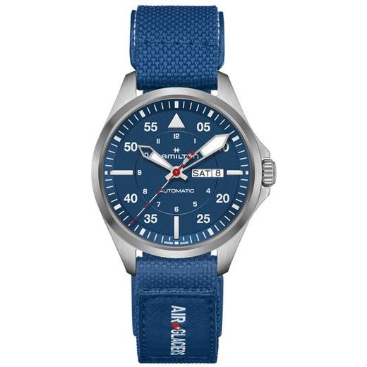 HAMILTON KHAKI AVIATION PILOT DAY DATE AUTO - AIR GLACIERS EDITION H64655941 - KHAKI AVIATION - ZNAČKY