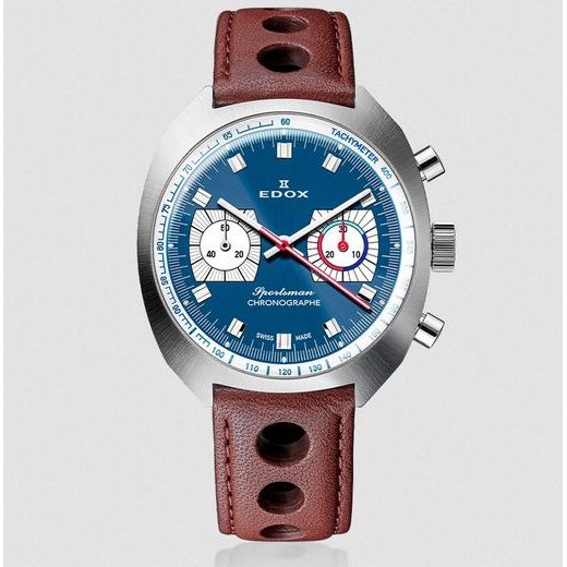 EDOX SPORTSMAN CHRONOGRAPHE AUTOMATIC LIMITED EDITION 08202-3BU-BUIN - SPORTSMAN - ZNAČKY