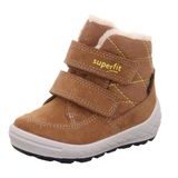 Gyermek téli csizma GROOVY 2.0 Brown/Yellow Gore-TEX, Superfit,1-106314-3000