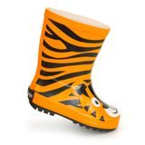 dětské holínky gumové - potisk tygr, Pidilidi, PL0043-17, oranžová