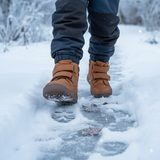 Gyermek téli mezítlábas cipő ZERU TEX Cognac, Froddo, G2110150-3, barna