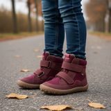 Lányok téli mezítlábas cipő TEX WINTER Bordeaux, Froddo, G3160233-7, piros