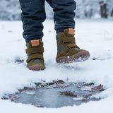 Gyermek téli mezítlábas cipő TEX WINTER Olive, Froddo, G3160233-2, olive