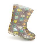 PVC gyermek csizma - állatmintás, Pidilidi, PL0042-18, barna