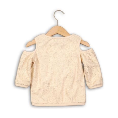 BLÚZ LÁNYOKNAK CSUPASZ VÁLLAKKAL, MINOTI, SHIMMER 5, BÉZS SZÍNŰ