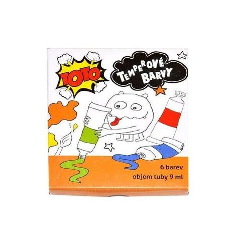 TEMPERAS SZÍNEK 6 DB, TOTO, 881269