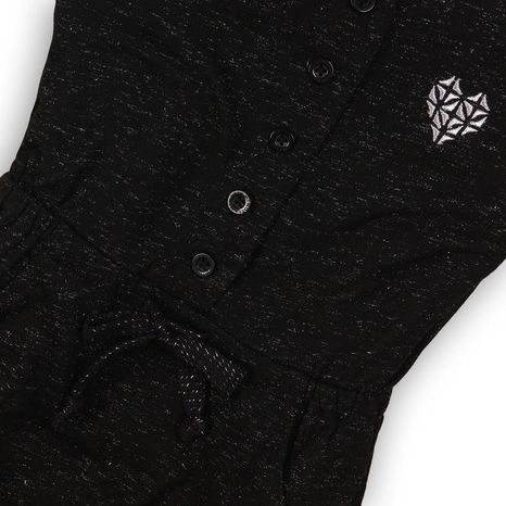 OVERAL LÁNY RÖVID UJJÚ, MINOTI, SZUPER 10, FEKETE