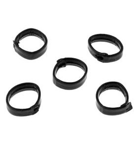 ČERNÉ KOŽENÉ OČKO 20 MM (1KS) - ŘEMÍNKY - PŘÍSLUŠENSTVÍ