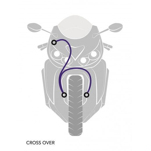 CROSSOVER-PREDOK-SADA VENHILL POWERHOSEPLUS YAM-6018FB-CB (2 HADICE V SADE) KARBÓNOVÉ HADICE, ČIERNE KONCOVKY