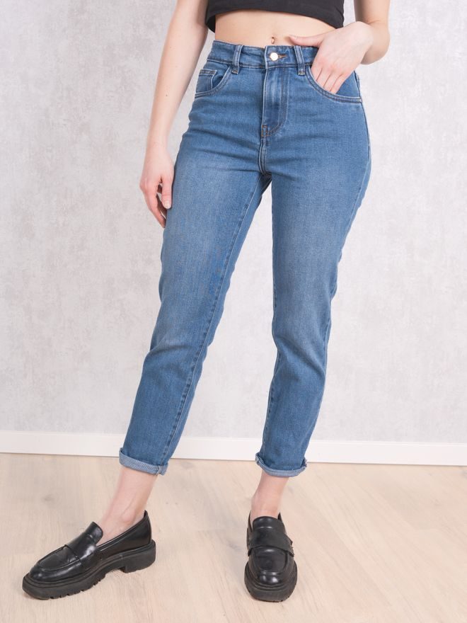 Džíny mom fit