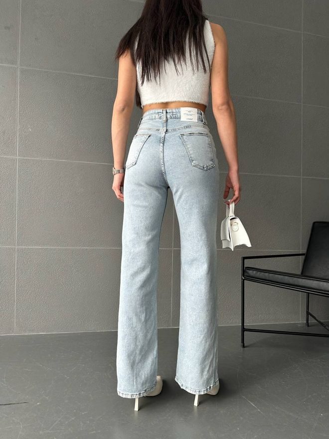 Džíny wide leg - světle modré