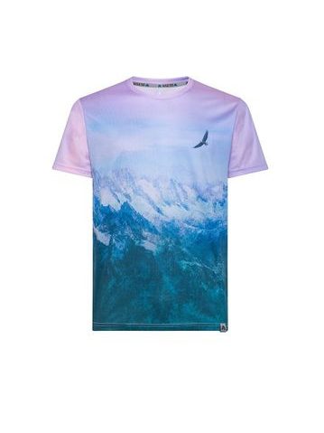 WildTee Funkční triko AIGUILLE DU MIDI - Zelená