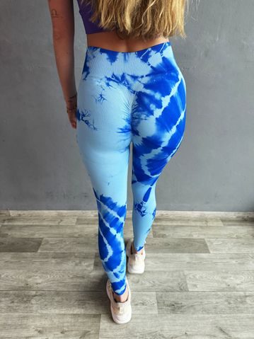 Legíny Fitko je láska Batika jako blázen - modrá