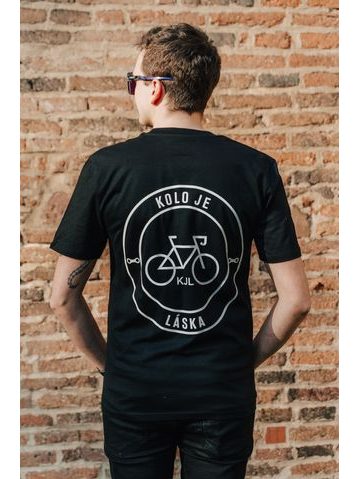 Tričko Kolo je láska To s tim logem UNI - černá