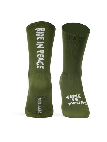 Ponožky Pacific and Co Ponožky Ride In Peace - zelená