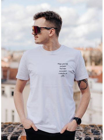 Tričko Kolo je láska O kolečko víc - bílá