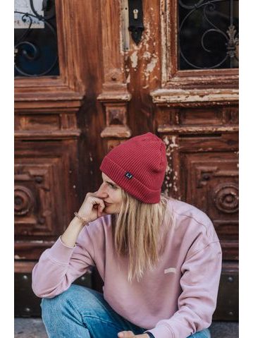 Zimní čepice Kolo je láska UNI - červená